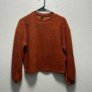 Orange Cropped Sweater
